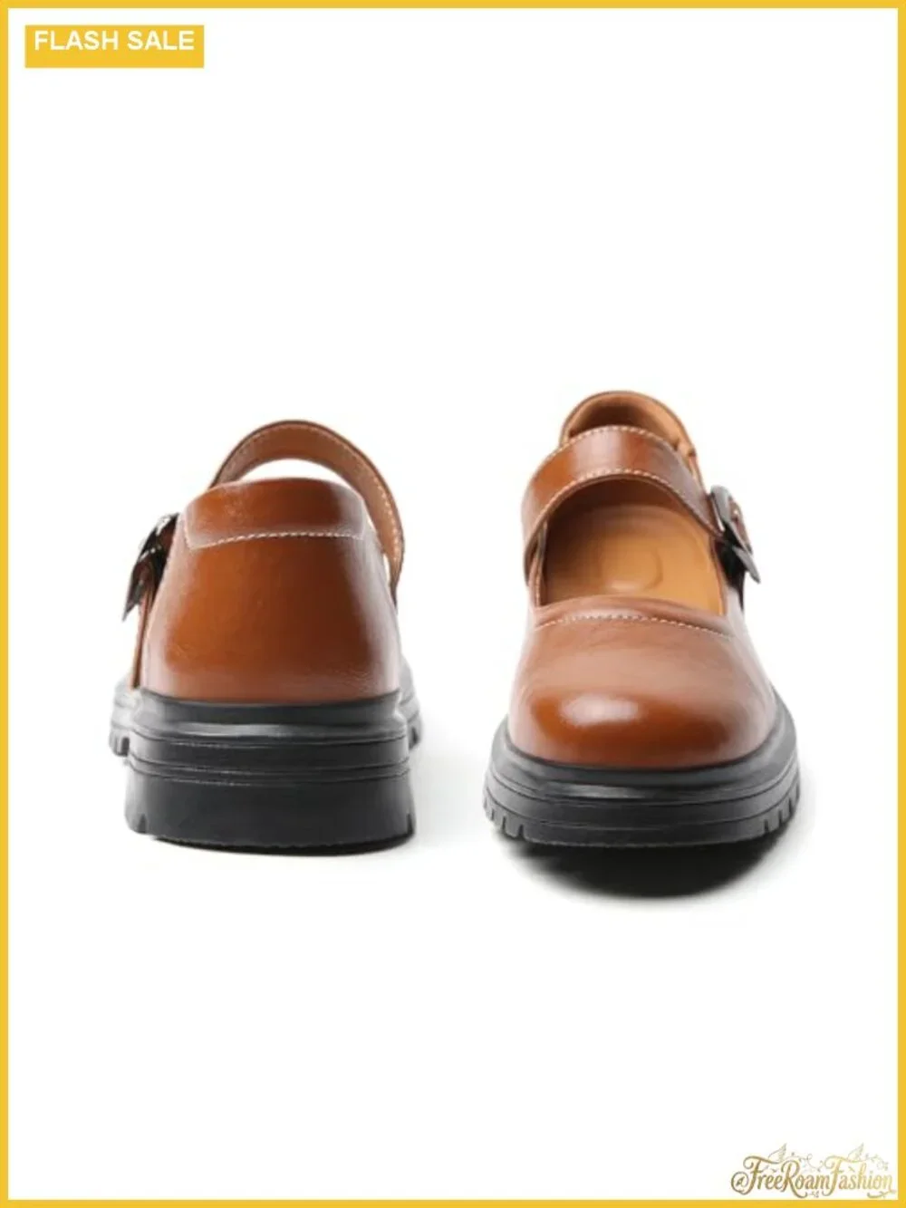 Women Mary Jane Platform Oxford Shoes Buckle Strap Casual Comfort